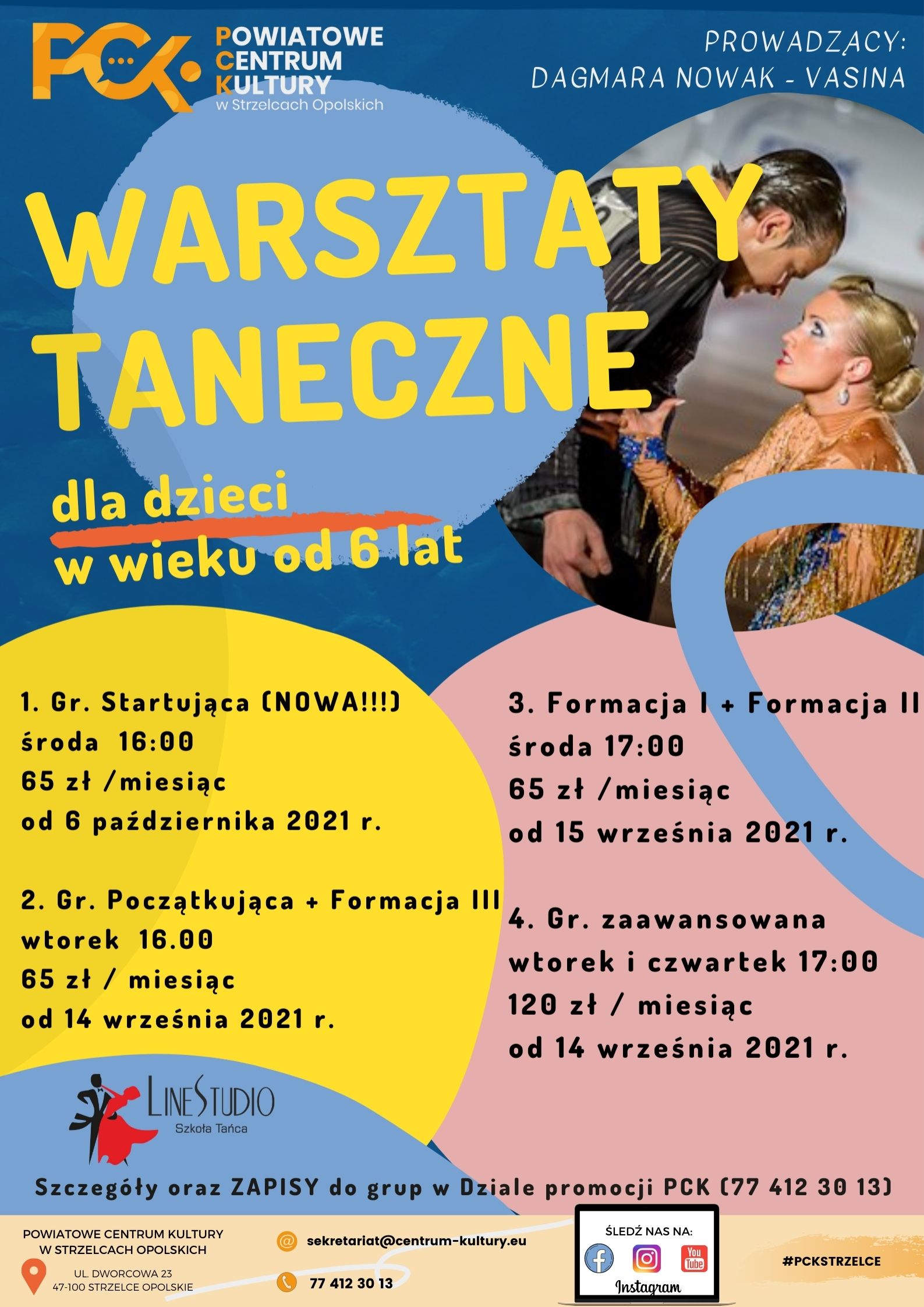 Nabór na zajęcia taneczne dla dzieci w Strzelcach Opolskich.